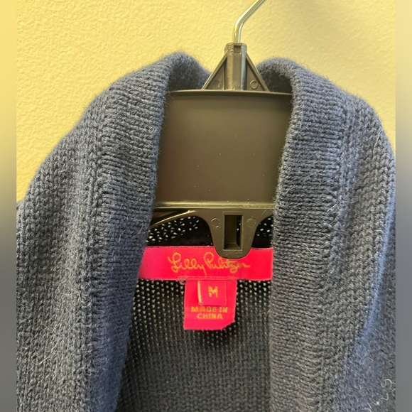 Lilly Pulitzer Navy Cardigan - Picture 2 of 4